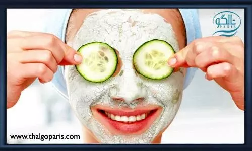 ماسک خیار برای چروک دور چشم